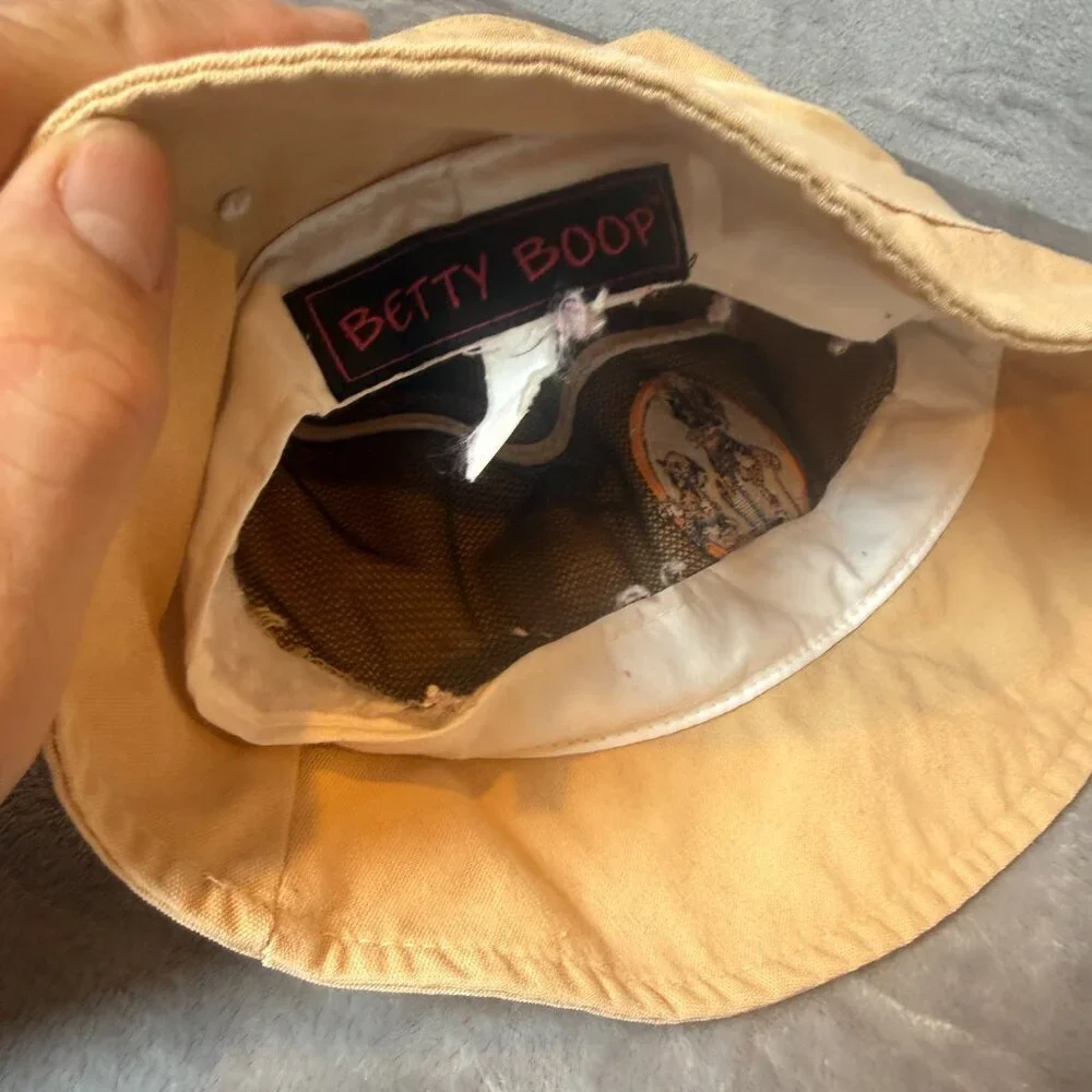 Vintage Betty Boop Western Bucket Hat Embroidered